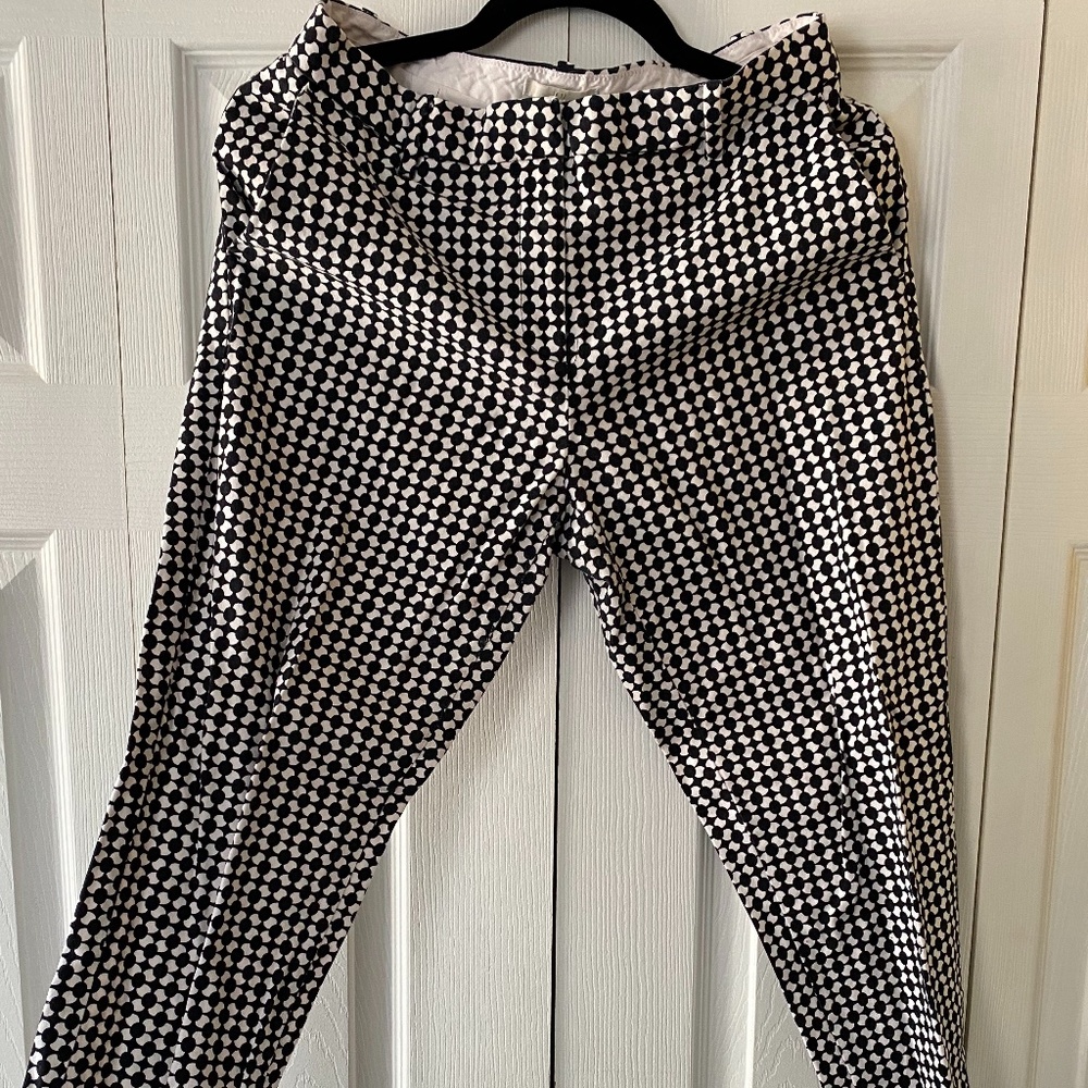 Black & White Cropped dress pant